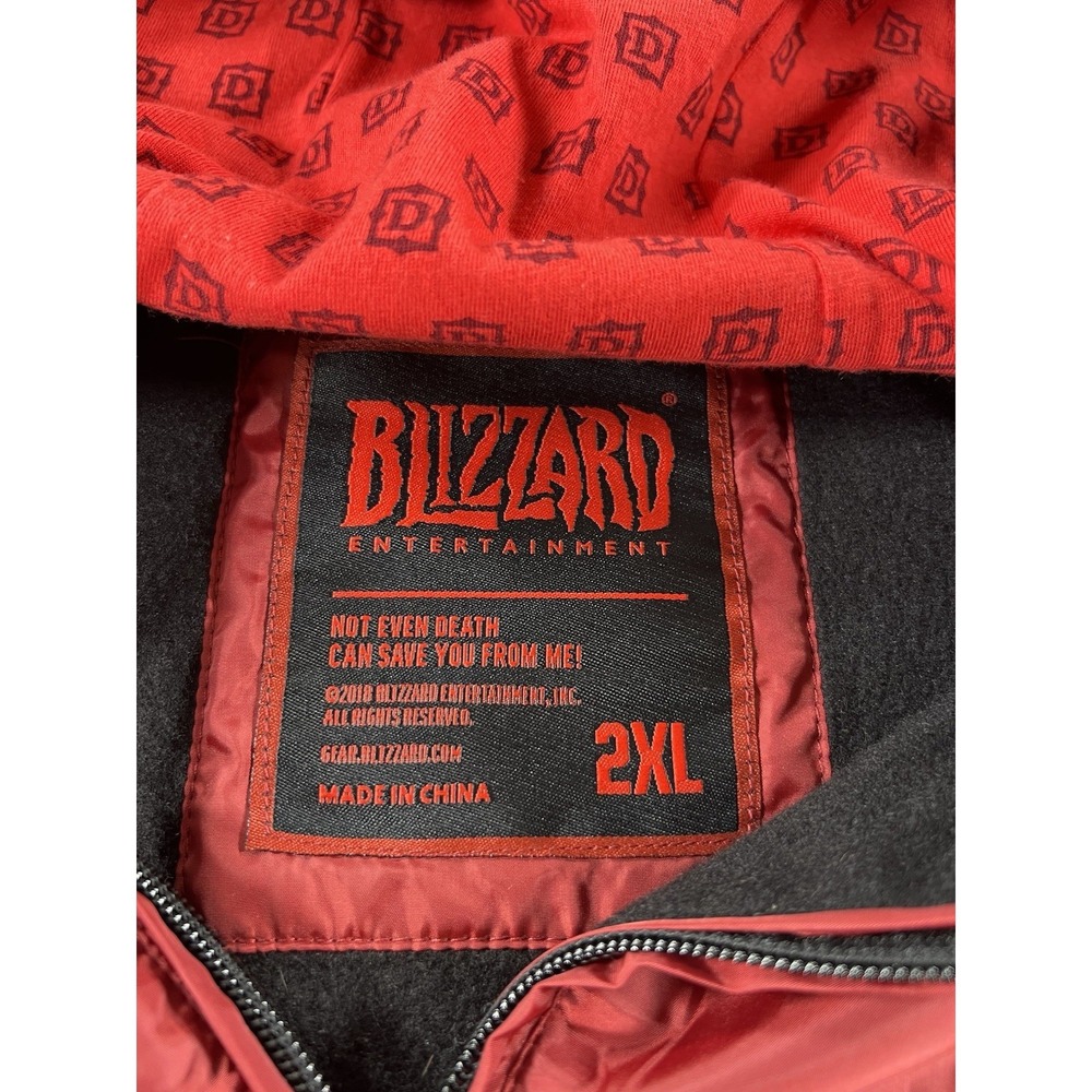 Blizzard Entertainment Diablo 2018 Video Game Sweatshirt Jacket Mens Size 2XL - Picture 3 of 10
